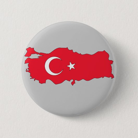 Kaart Turkije Ronde Button 5,7 Cm (Voorkant)