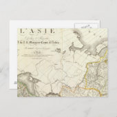 Kaart Turkije, Rusland en Azië (Voorkant / Achterkant)