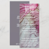 Kaart Turquoise en Lavender in het menu Weddenscha (Voorkant / Achterkant)