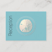 Kaart Turquoise Sand Dollar Wedding Enclosure (Achterkant)