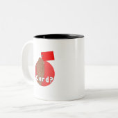 Kaart Tweekleurige Koffiemok (Voorkant links)
