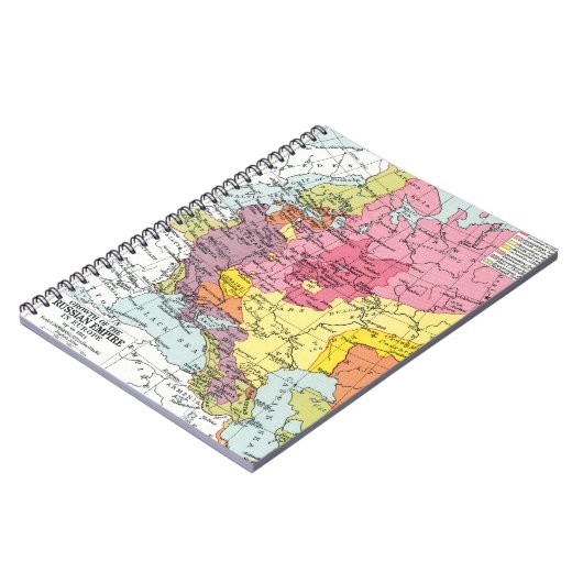 KAART: UITBREIDING VAN RUSLAND NOTITIEBOEK (Linkerzijde)