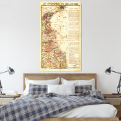 Kaart "Uitnodiging aan Delaware" (1903) Canvas Afdruk (Insitu (Slaapkamer))