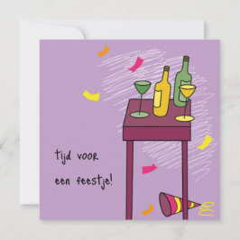 kaart uitnodiging feestje