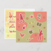  kaart uitnodiging koffie (Voorkant / Achterkant)