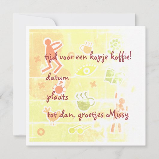 kaart uitnodiging koffie (Achterkant)
