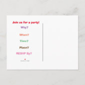 Kaart uitnodiging partij (Achterkant)