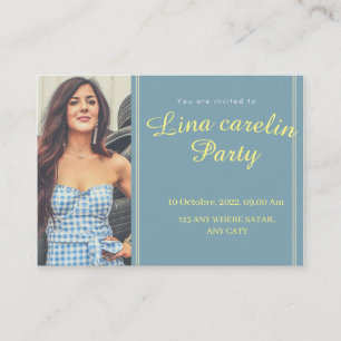 Kaart-uitnodiging Visitekaartje