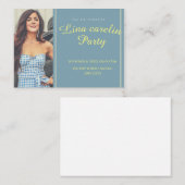 Kaart-uitnodiging Visitekaartje (Voorkant / Achterkant)