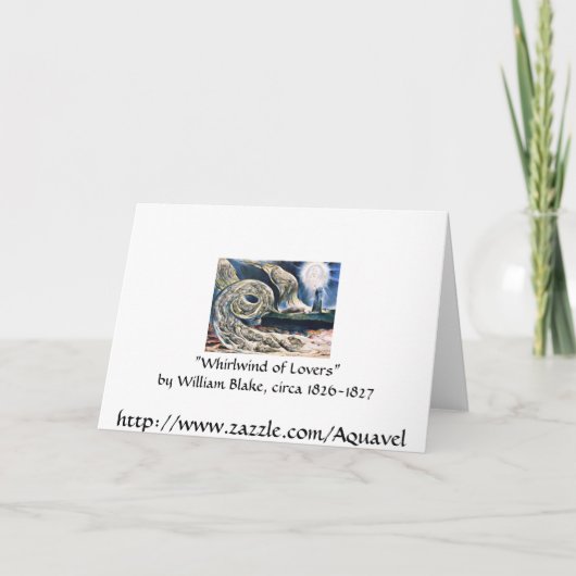Kaart/Uitnodiging: "Whirlwind of Lovers door W. Bl (Achterkant)