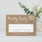 Kaart Uitnodigingsantwoord Invoegen | Rustic Babys (Staand voorkant)