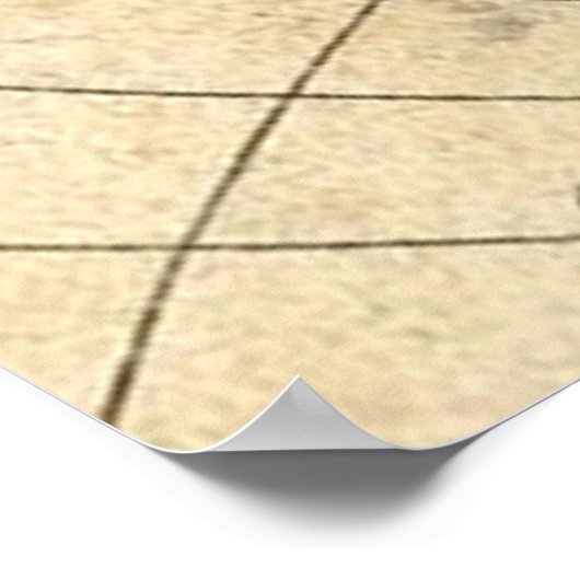  kaart unplugged Wedding Sign (Extra Groot) Poster (Hoek)