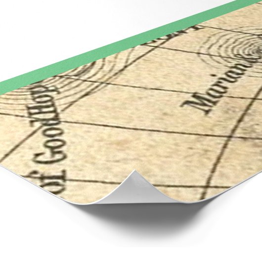 kaart unplugged Wedding Sign Poster (Hoek)