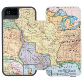 Kaart: US Expansion, 1905 Incipio iPhone Portemonnee Hoesje (Agenda Open)