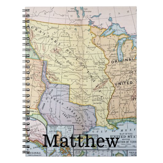 Kaart: US Expansion, 1905 Notitieboek (Voorkant)