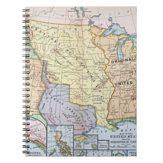 Kaart: US Expansion, 1905 Notitieboek (Voorkant)