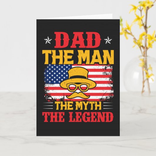 Kaart vaderdag (Gele Bloem)