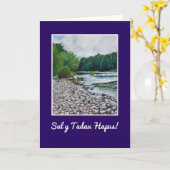 Kaart vaderdag: Welsh Greeting, Usk (Gele Bloem)