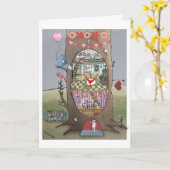 Kaart valentijn muis (Gele Bloem)