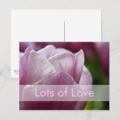 Kaart | Valentinskarte Tulpen van de Valentijnsdag (Voorkant / Achterkant)