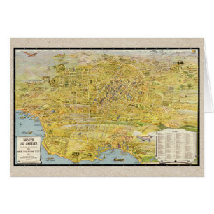 kaart van 1932: Los Angeles opnieuw ingesteld