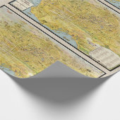  kaart van 1932: Los Angeles opnieuw ingesteld Cadeaupapier (Hoek)