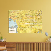  kaart van 1932: Los Angeles opnieuw ingesteld Canvas Afdruk