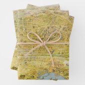 kaart van 1932: Los Angeles opnieuw ingesteld Inpakpapier Vel (In situ)