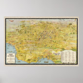  kaart van 1932: Los Angeles opnieuw ingesteld Poster (Voorkant)