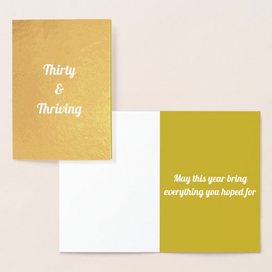 Kaart van 30 en bloeiende verjaardagen (Display)