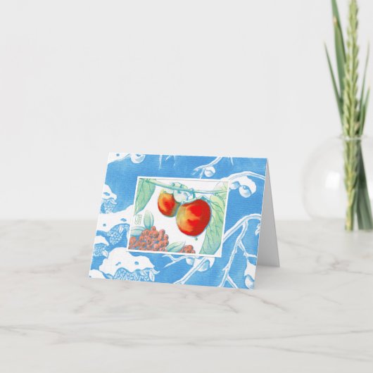 Kaart van 4 x 5,6 inch voor het Persimmon-seizoen (Voorkant)