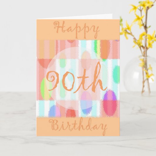 Kaart van 90ste verjaardag van Diva (Gele Bloem)