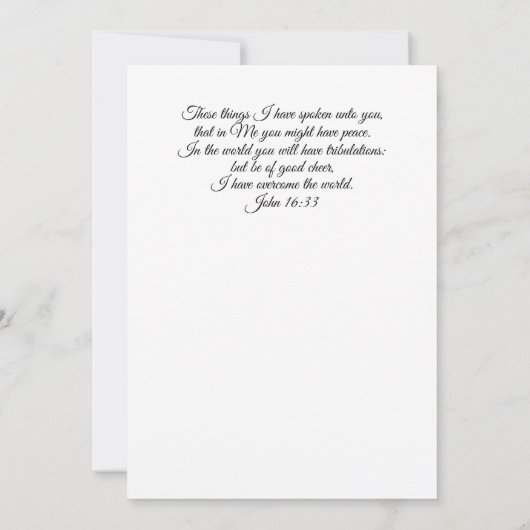 Kaart van aanmoediging en geloof (Achterkant)