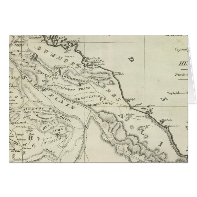 Kaart van Abessinië (Voorkant Horizontaal)