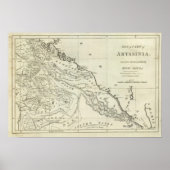 Kaart van Abyssinia Poster (Voorkant)