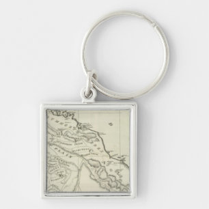Kaart van Abyssinia Sleutelhanger