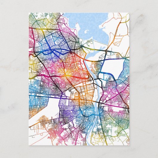 Kaart van Adana Türkiye (Voorkant)