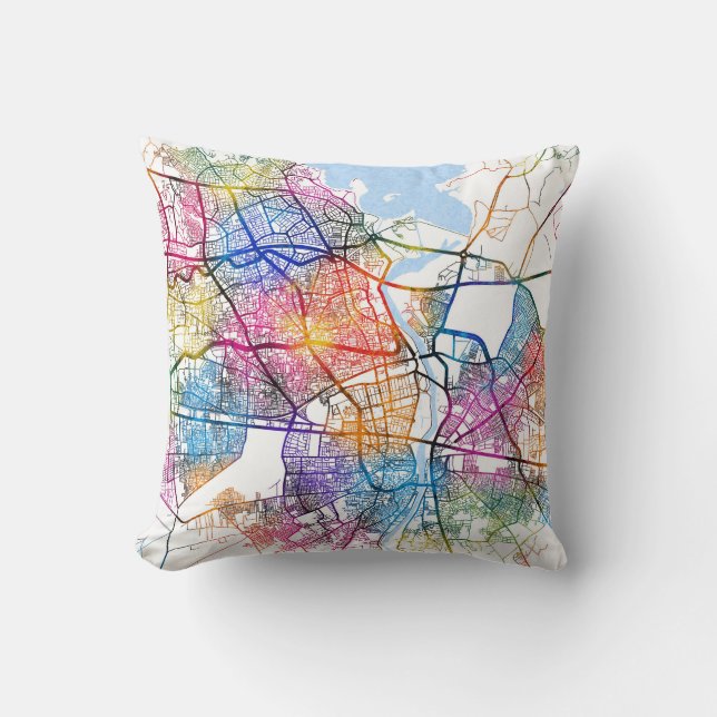 Kaart van Adana Türkiye Kussen (Voorkant)