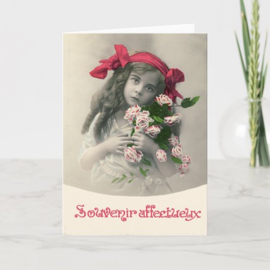 Kaart van Affectueux van de herinnering de Vintage (Voorkant)