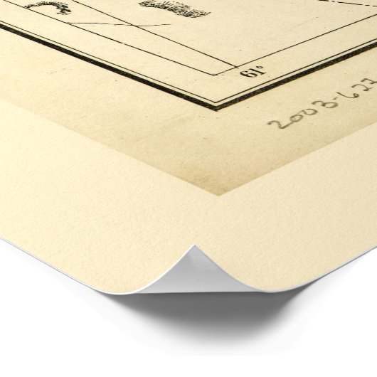 Kaart van Afghanistan (1878) Poster (Hoek)