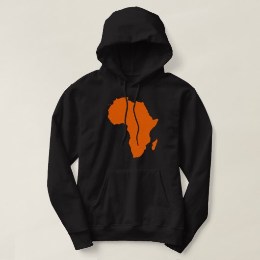 Kaart van Africa Hoodie (Design voorkant)