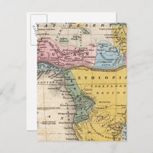 Kaart van Afrika (Voorkant / Achterkant)