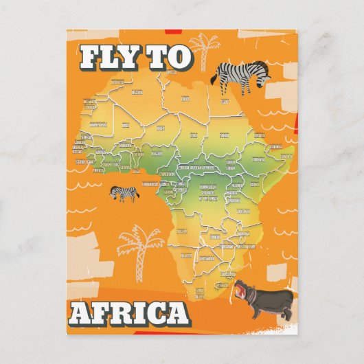 Kaart van Afrika (Voorkant)