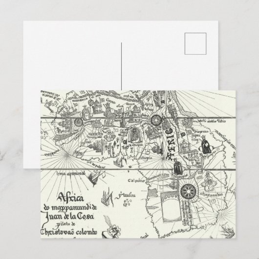 Kaart van Afrika | 1500 (Voorkant / Achterkant)