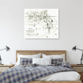 Kaart van Afrika | 1500 2 Canvas Afdruk (Insitu (Slaapkamer))