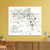 Kaart van Afrika | 1500 2 Canvas Afdruk (Insitu (Woonkamer))