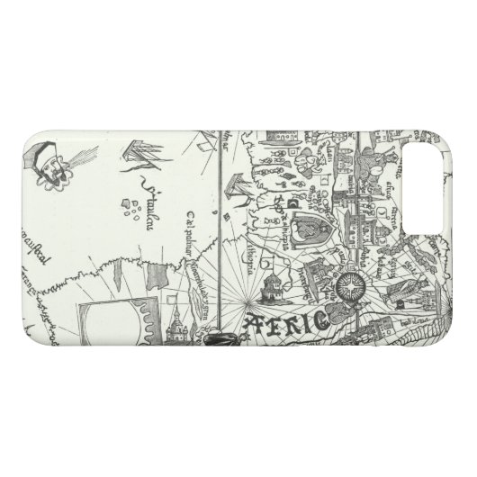 Kaart van Afrika | 1500 Case-Mate iPhone Case (Achterkant (Horizontaal))