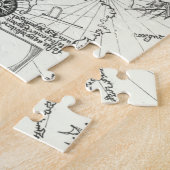 Kaart van Afrika | 1500 Legpuzzel (Zijkant)