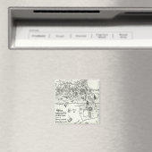 Kaart van Afrika | 1500 Magneet (Insitu (Vaatwasser))