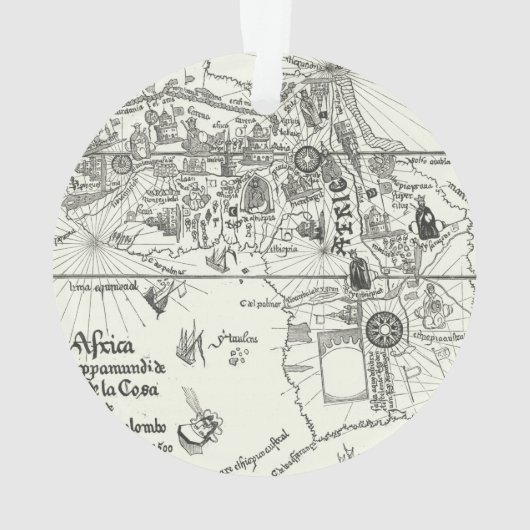 Kaart van Afrika | 1500 Ornament (achterkant)